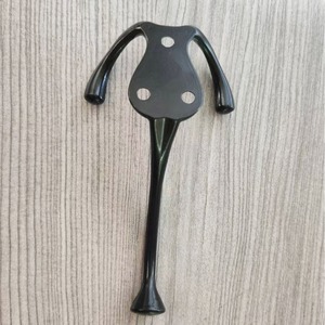 Porte-manteau mural en alliage de zinc en forme d'animal, couleur nickel noir, pour porte ou mur - Product Image 1