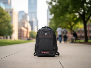 Zaino casual da uomo in poliestere con chiusura a cerniera e tasca interna per l'uso quotidiano - Product Image 2