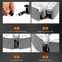 Éclairage d'arbre de qualité professionnelle, durable, RGBW, IP65, design modulaire, pour ponts, piliers, colonnes, lampes solaires pour arbres