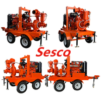 Pompe centrifuge auto-amorçante à haute pression pour drainage minier de 8 et 6 pouces, entraînée par un moteur diesel