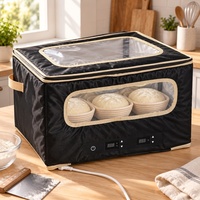 Boîte de fermentation électrique pliable pour pâte à pain avec affichage numérique de la température et minuteur