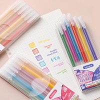 Stylos gel pailletés, lot de 6 couleurs, en plastique, pointe de 1,0 mm, pour journal, étudiants, surligneurs, grande capacité, écriture et dessin, non effaçables