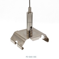Kit de suspension pour câble en cuivre, pince pour câble en laiton nickelé pour éclairage