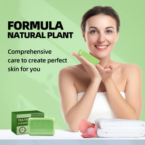 Оптовая продажа, натуральное веганское масло для чайного дерева, мыло, травяное противогрибковое средство для глубокого очищения лица, для контроля прыщей, новая формула - Product Image 5