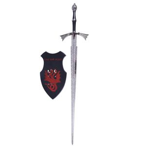 Dark Sisters Daemon Dragon Family Sword per gioco di troni in metallo non affilato arma con fuoco di ghiaccio croce a tema inciso Prop - Product Image 5