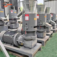 Presse à granulés à matrice plate pour sciure de bois, biomasse, paille et herbe, 400 kg/h, avec moteur et engrenage 380 V, pour la fabrication de granulés de bois et d'aliments pour animaux