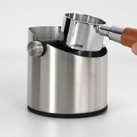 Seau à déchets de café en acier inoxydable, mini, semi-automatique, portable, design moderne, multi-usage, pour café