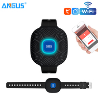 Pulsera Inteligente SOS con WiFi Tuya para Cuidadores de Personas Mayores, Botón de Llamada de Emergencia Inalámbrico de 433 MHz con Alerta Telefónica para Familiares y Hospitales