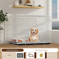 Cages et niches pour animaux de compagnie en fer solide, sécurisées et durables, cage pliable extra-épaisse pour chiens de petite/moyenne taille, pour intérieur/extérieur, pour Corgi, Teddy