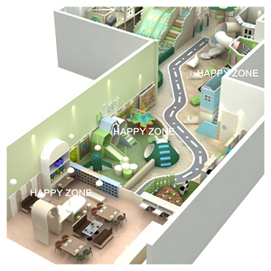 Área de Juegos Interior con Temática Forestal Certificada por AS/TUV/<span class=keywords><strong>EC</strong></span>/<span class=keywords><strong>CE</strong></span>/ASTM para Niños Pequeños con Juego de Juegos Suaves, Arenero, Tobogán, Piscina de Pelotas y Trampolín - Product Image 4