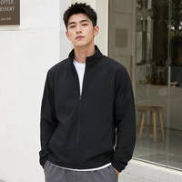 Chaqueta Deportiva Tejida para Hombre, Nueva, con Cuello Alto, para Running y Entrenamiento
