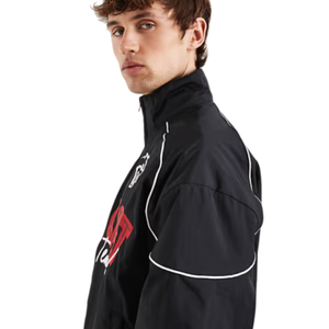 Veste d'hiver pour homme inspirée de la combinaison de course F1, personnalisable, brodée avec l'équipe <span class=keywords><strong>Ferrari</strong></span>, coupe ample, décontractée, pour la moto - Product Image 3