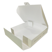 Kleine Menge benutzer definierte weiße & schwarze Folie Stempel Farbe Papier Geschenk boxen für Kaugummi Kuchen Sushi Babynahrung Verpackung