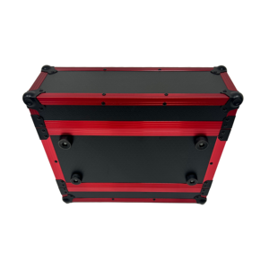 Flight Case OEM Nero in Compensato e Alluminio Rosso 3U per Altoparlanti e Amplificatori Audio MidasDL32, Impermeabile IP67, con Porte Anteriore e Posteriore Combinabili - Product Image 4
