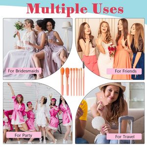 Premium Mini 8pcs Travel Makeup Brush Set Soft Synthetic Bristles, Essential Cosmetics Tools Kit Customized logo - Product Image 5