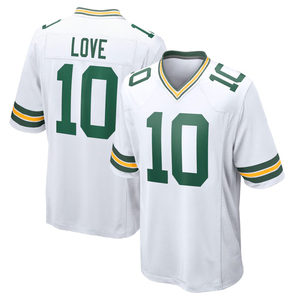 Hete Aanbieding Green Bay Packers # 10 Liefde # 1 Parsons Green voetbalteamshirt - Product Image 6