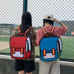 Multifunktions-Studenten rucksack Kinder Schult asche 3D-Tasche Cartoon-Taschen <span class=keywords><strong>2D</strong></span>-Rucksack - Product Image 1