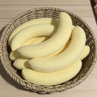 FS Banana Net Red PU Slow Rebound Toy Finger Suction Decompression Soft Milk Fragrance Pinch 0-24M Unisex Model 002 Wholesale