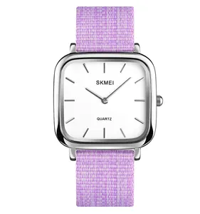 skmei 155 nylon ladies fashion watches woman violet minimalist watch