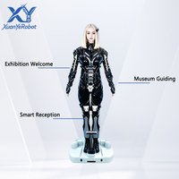 Robot humanoïde intelligent avec expressions faciales riches, interaction vocale multilingue pour centre commercial et réception