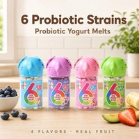 Bouchées de yaourt lyophilisé, collations aux fruits probiotiques pour bébés, tout-petits et enfants, sans additifs naturels, 16g, vente en gros