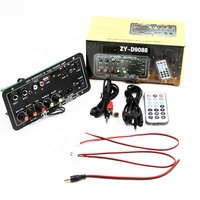 Vente en gros d'usine : Carte amplificateur audio Hi-Fi Bluetooth avec entrées AUX, carte TF, USB, pour haut-parleur 4 Ohm et subwoofer 12V-24V