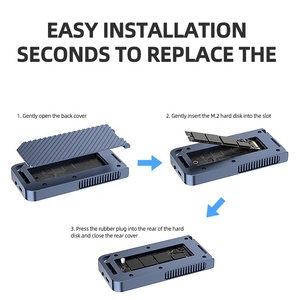 Vỏ ổ cứng SSD M.2 NVME Thunderbolt 3/4 40Gbps, USB4.0, hỗ trợ ổ cứng di động SATA 2.5 inch, ổ cứng ngoài <span class=keywords><strong>8TB</strong></span> - Product Image 6