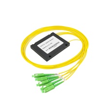 Répartiteur PLC de type boîtier ABS à faible perte d'insertion 1x16 1x32 avec connecteur SC/APC pour fibre optique