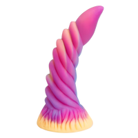 Dildo en silicone liquide en forme de tire-bouchon serpentin