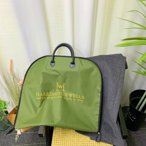 Haute qualité Oxford hommes sac de vêtement Durable costume veste sac à poussière avec logo de broderie sac de couverture anti-poussière pliant avec poignée en PU - Product Image 6