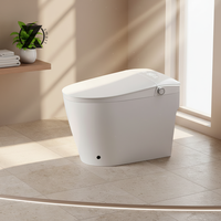 WC intelligent en porcelaine à poser au sol, cuvette de toilette automatique avec télécommande