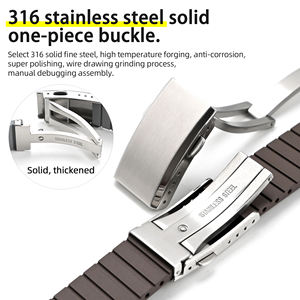 <span class=keywords><strong>Bracelet</strong></span> de <span class=keywords><strong>Montre</strong></span> de Luxe à Libération Rapide 18mm 19mm 20mm 21mm 22mm Découpable en Caoutchouc FKM pour <span class=keywords><strong>Cartier</strong></span> Santos - Product Image 3