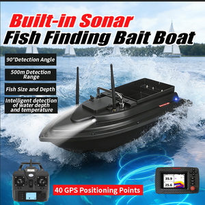 Sonar de pêche pour <span class=keywords><strong>bateau</strong></span> à appât 7,4 V, détecteur de poissons sans fil avec positionnement GPS et télécommande - Product Image 3