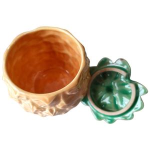 Vaisselle personnalisée plat <span class=keywords><strong>de</strong></span> service à sauce en forme <span class=keywords><strong>de</strong></span> fruit pot <span class=keywords><strong>de</strong></span> <span class=keywords><strong>conservation</strong></span> petit pot <span class=keywords><strong>de</strong></span> <span class=keywords><strong>confiture</strong></span> d'ananas en céramique avec couvercle - Product Image 4