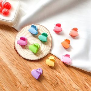 Liwu กิ๊บติดผมขนาดเล็กสไตล์เกาหลี10ชิ้นกิ๊บติดผมพลาสติกสีลูกกวาดทรงเรขาคณิตอุปกรณ์ตกแต่งสำหรับเด็กผู้หญิงน่ารัก - Product Image 5