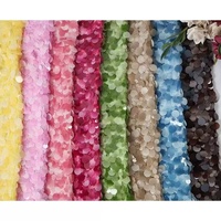 Échantillons Gratuits – Rouleaux de Tissu en Dentelle Française Fine Brodé de Paillettes Bleues, Prêts à Expédier, Vente en Gros pour Robes de Mariée