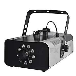 جهاز ضباب المسرح Siterui SFX 1500W مع 9 مصابيح LED ملونة معدات إنتاج دخان تدفئة إلكترونية