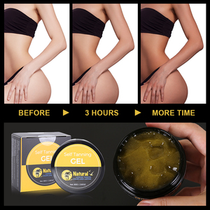 Gel autobronzant personnalisé aux peptides, marque privée, sans traces, bronzage progressif, lotion bronzante visage et corps, fabricant - Product Image 2