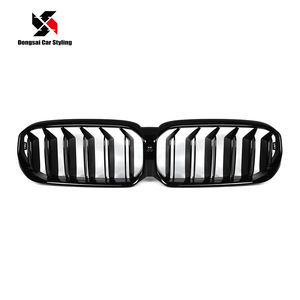 Calandre en maille noire brillante ABS, accessoire de pare-chocs avant à Double plaque pour <span class=keywords><strong>BMW</strong></span> série 5 G30 LCI <span class=keywords><strong>520d</strong></span> 530i 540i, à partir de <span class=keywords><strong>2020</strong></span> - Product Image 1