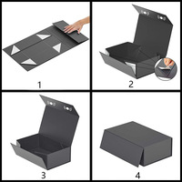 Boîte cadeau recyclable à aimant rigide doublure en éponge carton stratification brillante gaufrage pour bougies fleurs de la Saint-Valentin