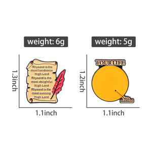 Rhysand là đẹp trai nhất cao chúa men Pin acotar huy hiệu <span class=keywords><strong>Sarah</strong></span> J. Maas Quote ve áo Pin - Product Image 6