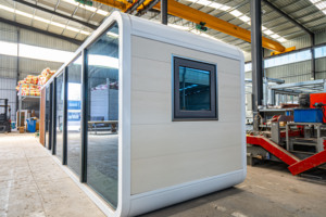 MK P20 táo cabin container nhà | thép xây dựng gỗ | midcentury thiết kế hiện đại | thoáng khí dày tường | khách sạn sử dụng - Product Image 5