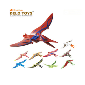 De construcción de plástico ladrillos Pterosaurio con patrón de el Jurásico dinosaurio serie bloque de juguetes para los niños (DE236D) - Product Image 1