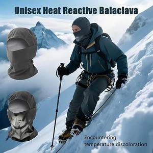 Pasamontañas Unisex con Logotipo Personalizado, Reactivo al Calor, Sensible a la Temperatura, Protección Facial Completa para Esquí y Senderismo - Product Image 4