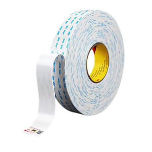 Ruban adhésif en mousse acrylique double face 3M 5608 N-WP Blanc Sans trace Imperméable Découpe à la forme Adhésif pour montage automobile/mural - Product Image 2