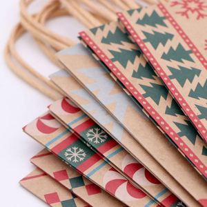 Bolsas de Papel para Ropa y Zapatos OEM, Bolsas de Regalo de Lujo con Diseño Impreso Personalizado, Bolsas de Papel con Logotipo para Compras Navideñas - Product Image 5