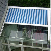 Auvents motorisés en aluminium pour toit de véranda Auvent horizontal rétractable pour véranda