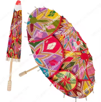 Parapluie de mariage Habesha en vente chaude, décoration personnalisée avec n'importe quel logo, parapluie artisanal éthiopien avec manche en bois