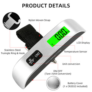 Changxie Chất lượng cao kỹ thuật số xách tay vali 50kg hiển thị kỹ thuật số LCD đèn nền Du Lịch Kỹ thuật số treo quy mô hành lý - Product Image 6