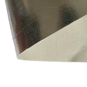 Aluminum Reflective Foil Thermal Insulation Heat Resistant Fiberglass Cloth Fabric for Heat Insulation Materials